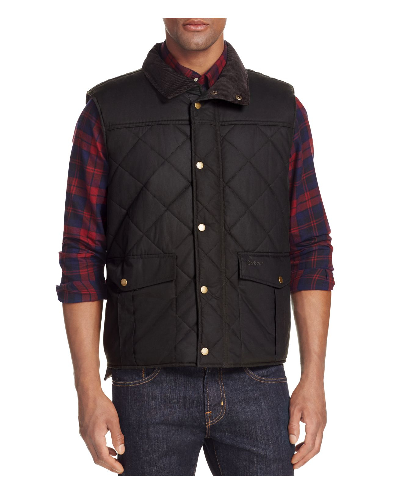 Barbour Boxley Quilted Waxed Cotton Gilet Vest for Men Lyst